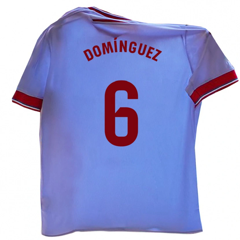 Danxen Mujer Camiseta Jairo Domínguez #6 Blanco Rojo 1ª Equipación 2025/26 La Camisa