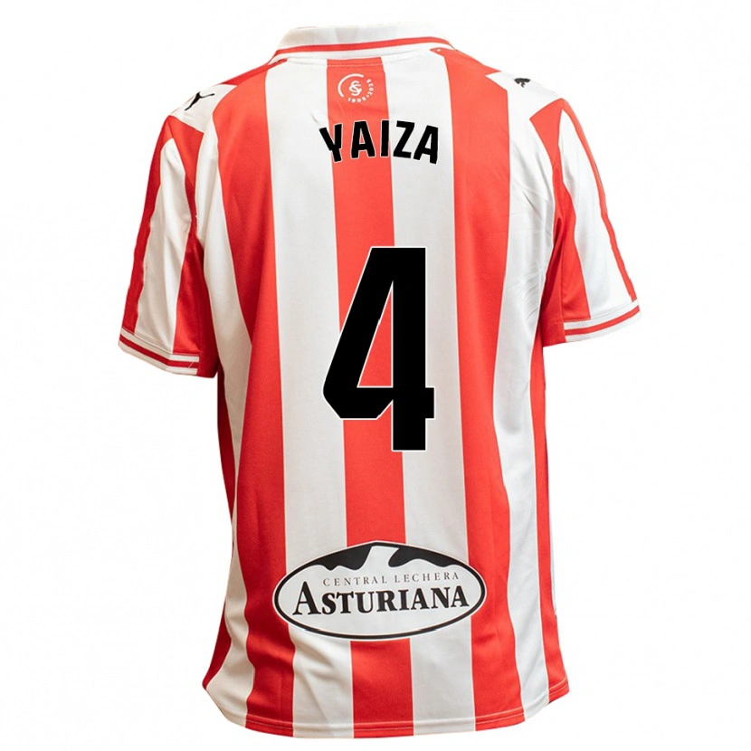 Danxen Mujer Camiseta Yaiza Cernuda Feito #4 Blanco Rojo 1ª Equipación 2025/26 La Camisa