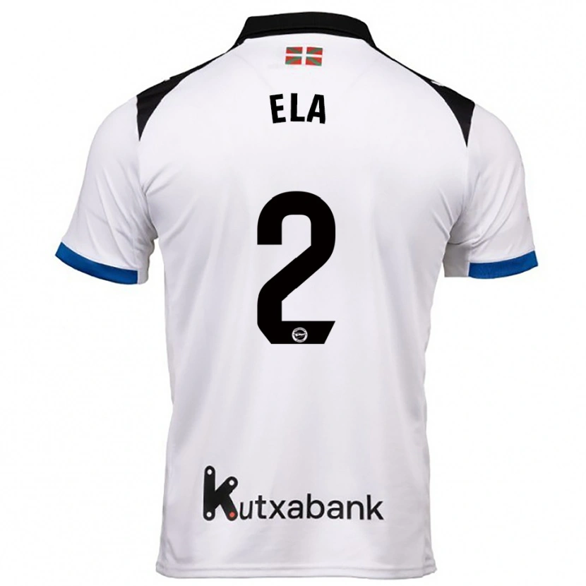 Danxen Mujer Camiseta Noé Ela #2 Blanco Azul 2ª Equipación 2025/26 La Camisa