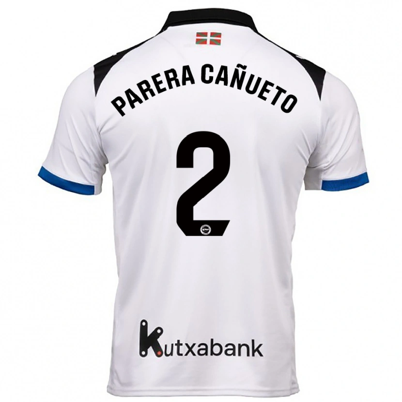 Danxen Mujer Camiseta Laia Parera Cañueto #2 Blanco Azul 2ª Equipación 2025/26 La Camisa