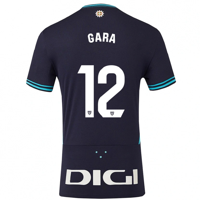 Danxen Mujer Camiseta Gara #12 Azul Marino Celeste 2ª Equipación 2025/26 La Camisa