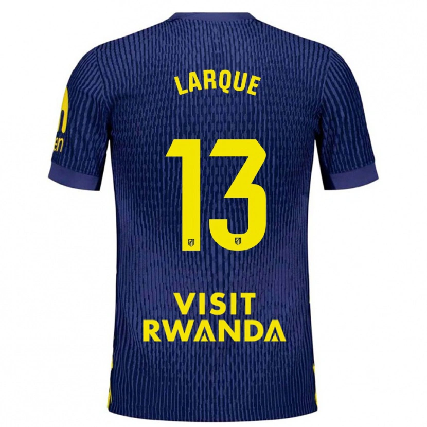 Danxen Mujer Camiseta Patricia Larqué #13 Azul Marino Amarillo 2ª Equipación 2025/26 La Camisa