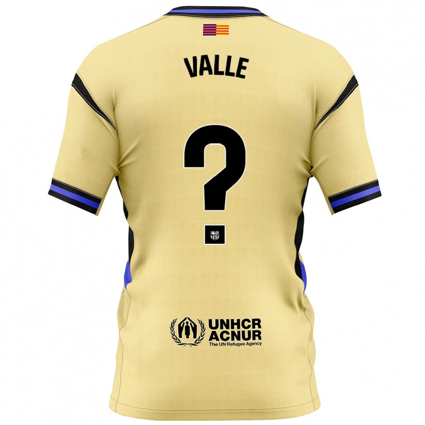 Danxen Mujer Camiseta Alex Valle #0 Amarillo Negro 2ª Equipación 2025/26 La Camisa