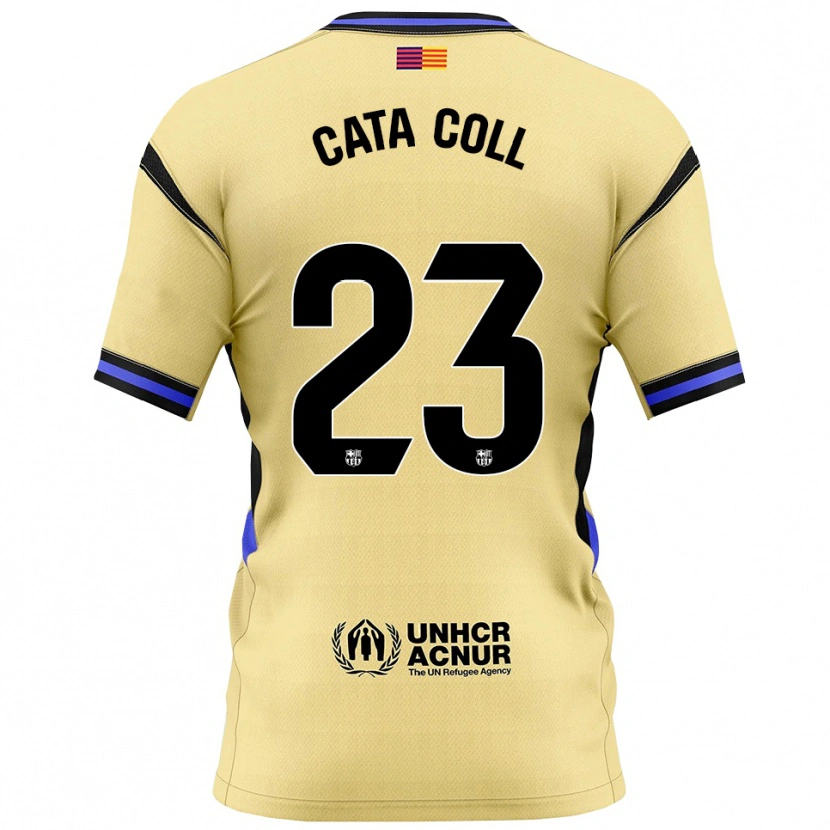 Danxen Mujer Camiseta Cata Coll #23 Amarillo Negro 2ª Equipación 2025/26 La Camisa