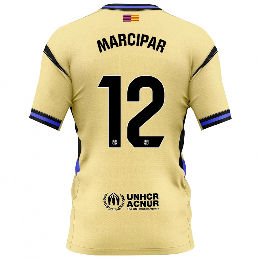 Danxen Mujer Camiseta Nico Marcipar #12 Amarillo Negro 2ª Equipación 2025/26 La Camisa