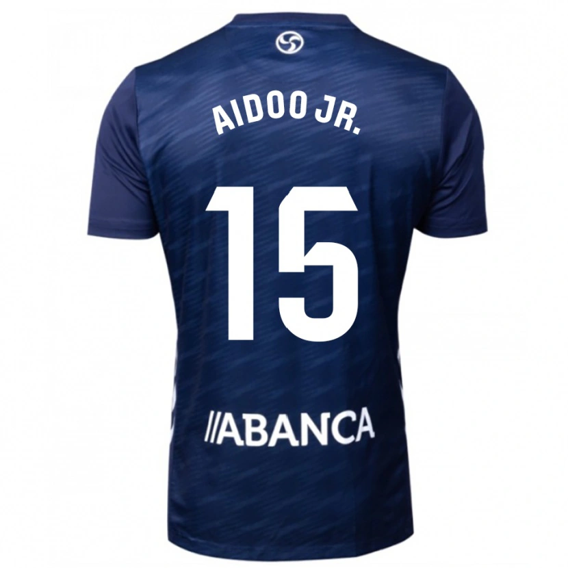 Danxen Mujer Camiseta Joseph Aidoo #15 Azul Marino Blanco 2ª Equipación 2025/26 La Camisa