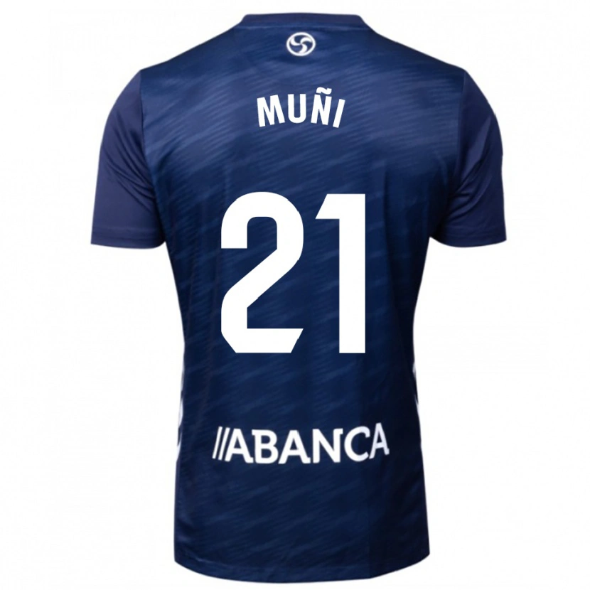 Danxen Mujer Camiseta Sara Álvarez Muñi #21 Azul Marino Blanco 2ª Equipación 2025/26 La Camisa