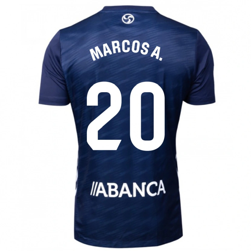 Danxen Mujer Camiseta Marcos Alonso #20 Azul Marino Blanco 2ª Equipación 2025/26 La Camisa