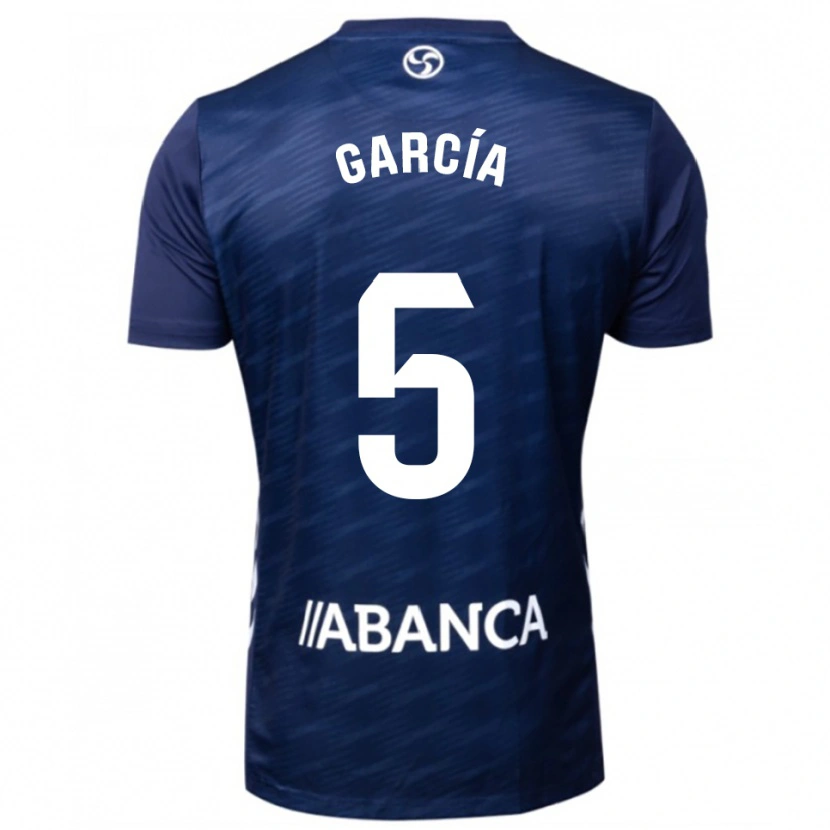 Danxen Mujer Camiseta Noa García #5 Azul Marino Blanco 2ª Equipación 2025/26 La Camisa