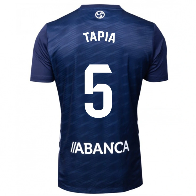 Danxen Mujer Camiseta Renato Tapia #5 Azul Marino Blanco 2ª Equipación 2025/26 La Camisa