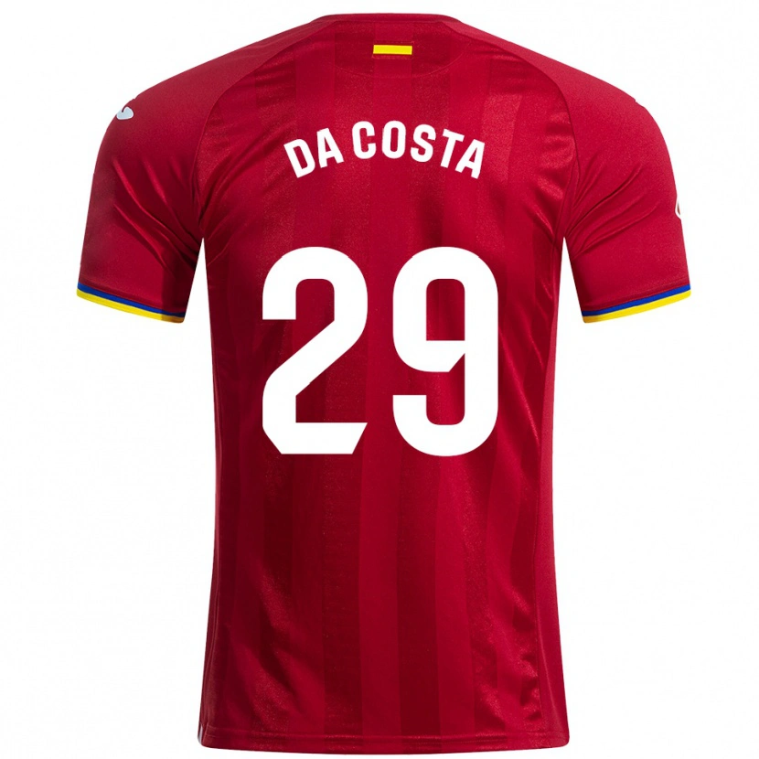 Danxen Mujer Camiseta Coba Da Costa #29 Rojo Amarillo Azul 2ª Equipación 2025/26 La Camisa