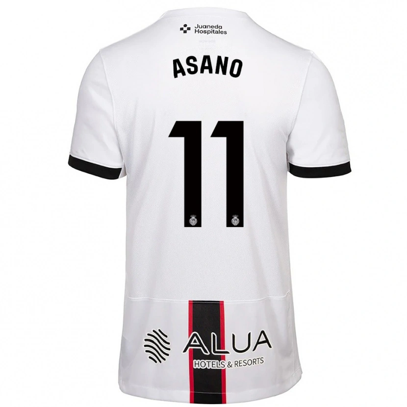 Danxen Mujer Camiseta Takuma Asano #11 Blanco Negro 2ª Equipación 2025/26 La Camisa