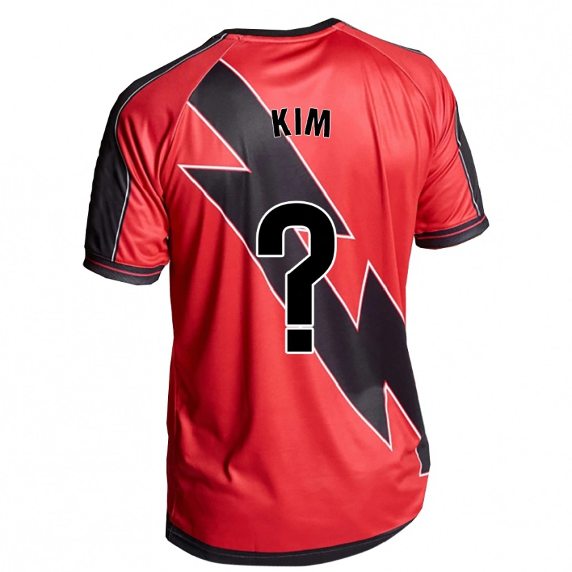 Danxen Mujer Camiseta Nathaniel Kim #0 Rojo Negro 2ª Equipación 2025/26 La Camisa