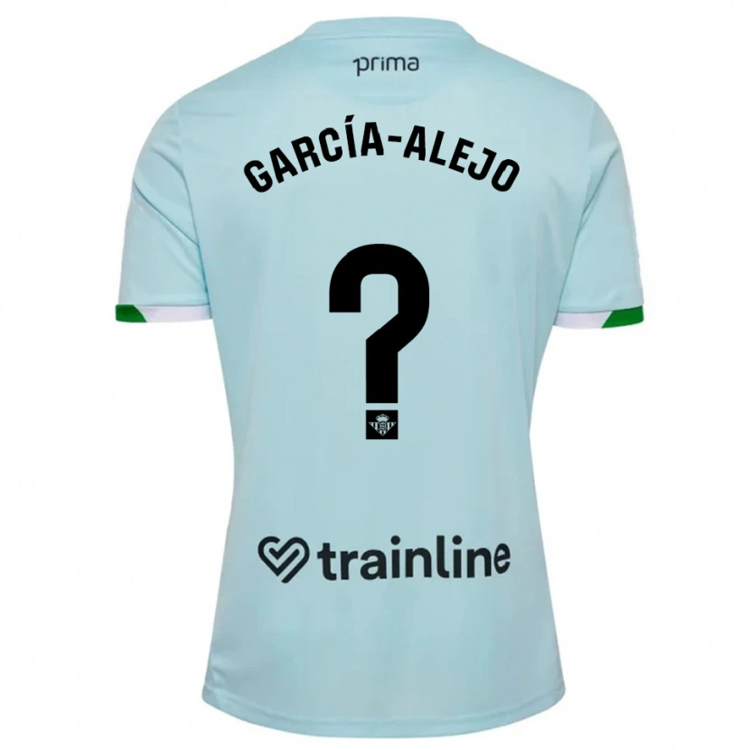 Danxen Mujer Camiseta Raúl García-Alejo #0 Celeste Verde 2ª Equipación 2025/26 La Camisa