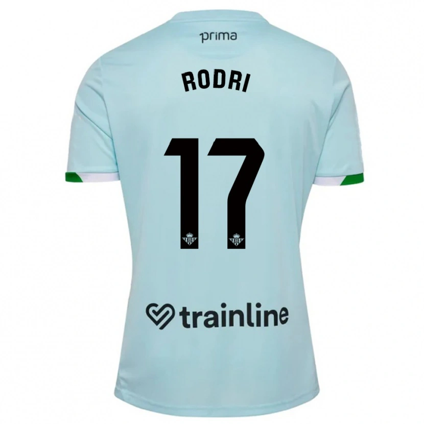 Danxen Mujer Camiseta Rodri Sanchez #17 Celeste Verde 2ª Equipación 2025/26 La Camisa