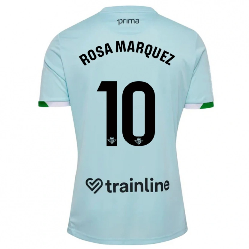 Danxen Mujer Camiseta Rosa Márquez Baena #10 Celeste Verde 2ª Equipación 2025/26 La Camisa