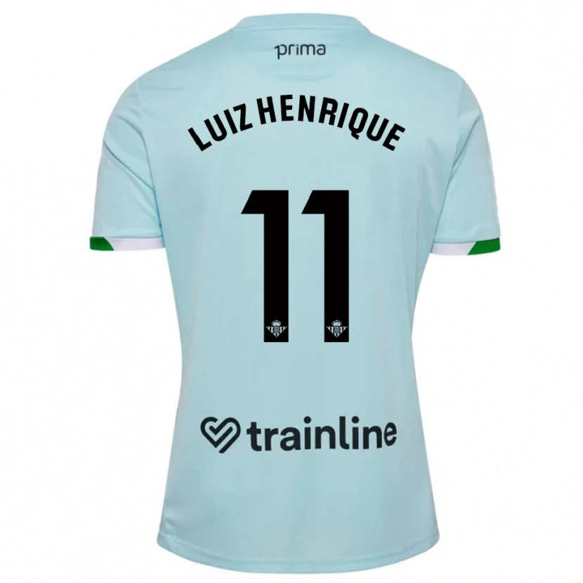 Danxen Mujer Camiseta Luiz Henrique #11 Celeste Verde 2ª Equipación 2025/26 La Camisa
