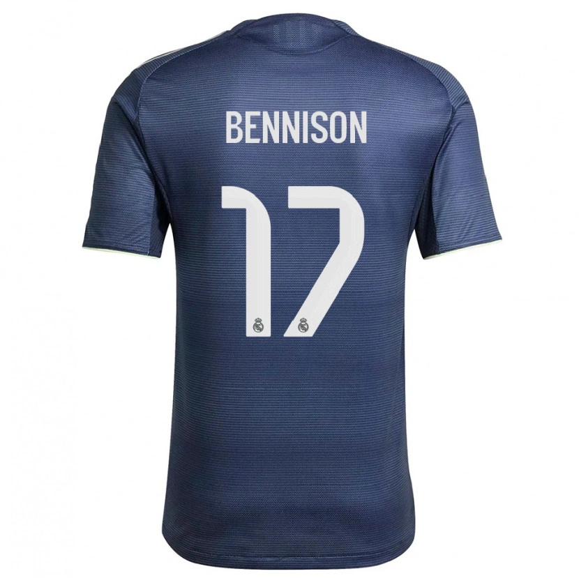 Danxen Mujer Camiseta Hanna Bennison #17 Azul Marino Plata 2ª Equipación 2025/26 La Camisa
