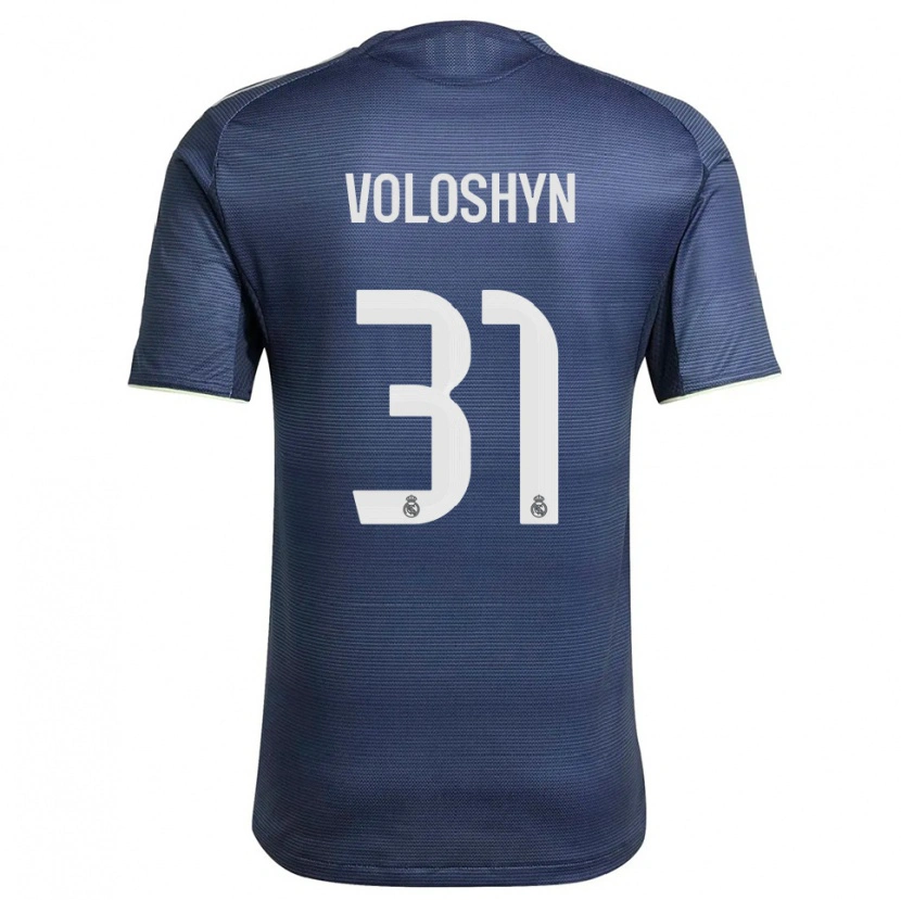 Danxen Mujer Camiseta Ilya Voloshyn #31 Azul Marino Plata 2ª Equipación 2025/26 La Camisa