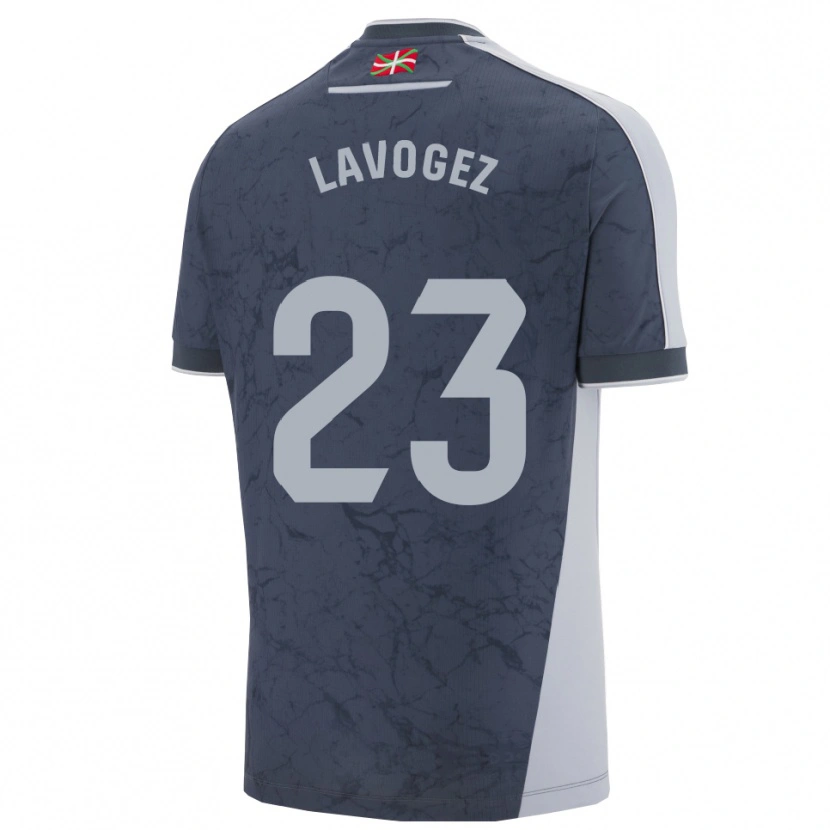Danxen Mujer Camiseta Claire Lavogez #23 Azul Oscuro Blanco 2ª Equipación 2025/26 La Camisa