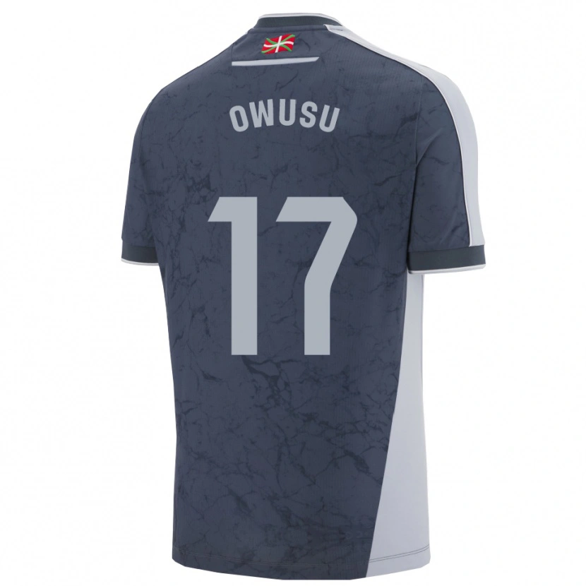 Danxen Mujer Camiseta Jacqueline Owusu #17 Azul Oscuro Blanco 2ª Equipación 2025/26 La Camisa