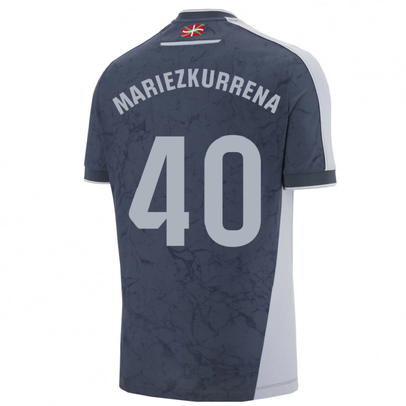 Danxen Mujer Camiseta Arkaitz Mariezkurrena #40 Azul Oscuro Blanco 2ª Equipación 2025/26 La Camisa