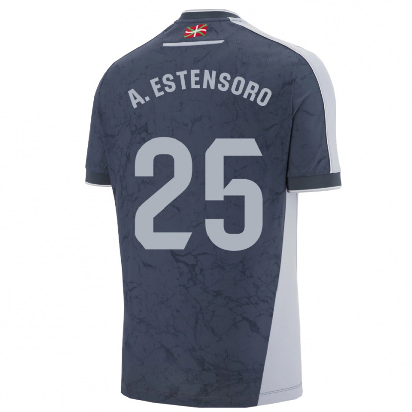 Danxen Mujer Camiseta Alazne Estensoro #25 Azul Oscuro Blanco 2ª Equipación 2025/26 La Camisa