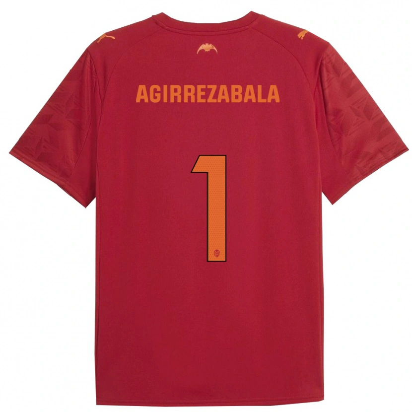 Danxen Mujer Camiseta Julen Agirrezabala #1 Rojo Naranja 2ª Equipación 2025/26 La Camisa