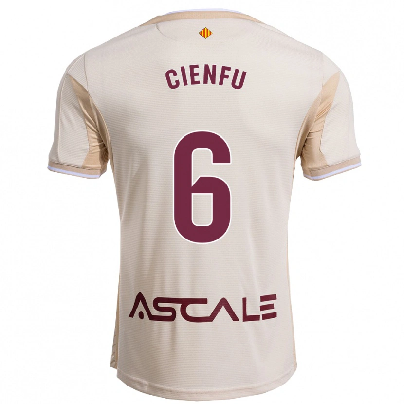 Danxen Mujer Camiseta María Cienfuegos Baragaño #6 Blanquecino Burdeos 2ª Equipación 2025/26 La Camisa