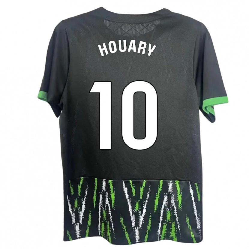 Danxen Mujer Camiseta Ali Houary #10 Negro Verde 2ª Equipación 2025/26 La Camisa
