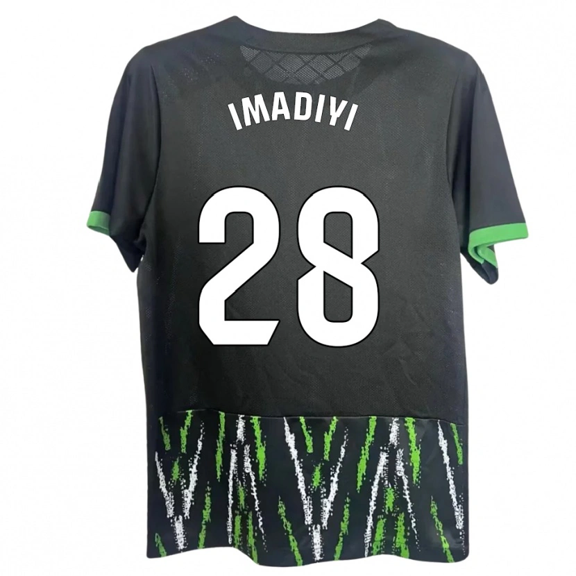 Danxen Mujer Camiseta Ceri Imadiyi #28 Negro Verde 2ª Equipación 2025/26 La Camisa
