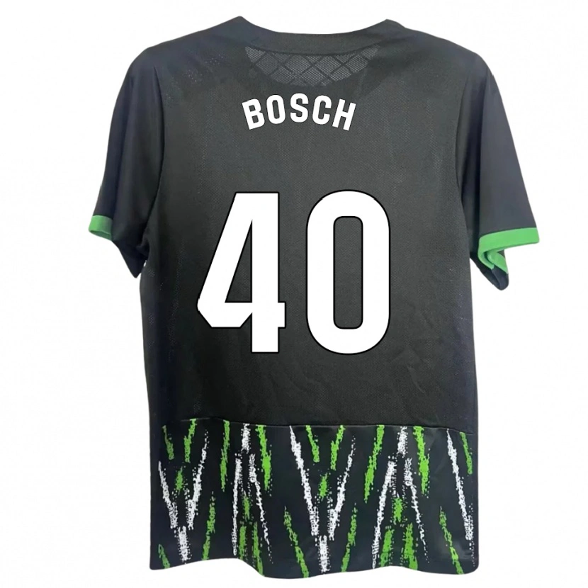 Danxen Mujer Camiseta Owen Bosch #40 Negro Verde 2ª Equipación 2025/26 La Camisa