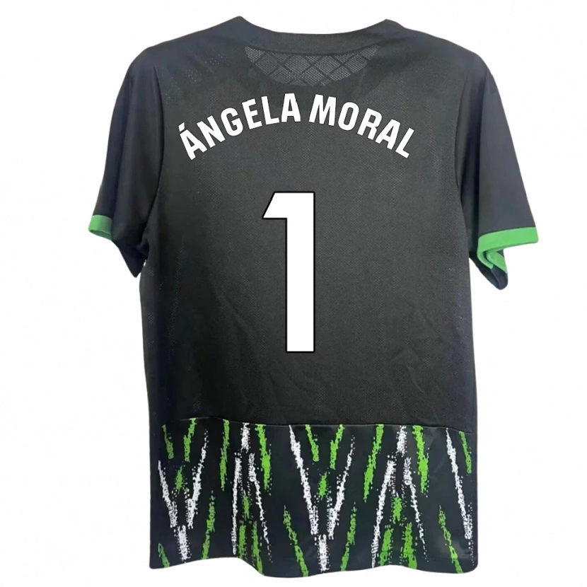 Danxen Mujer Camiseta Ángela Moral Ferrer #1 Negro Verde 2ª Equipación 2025/26 La Camisa