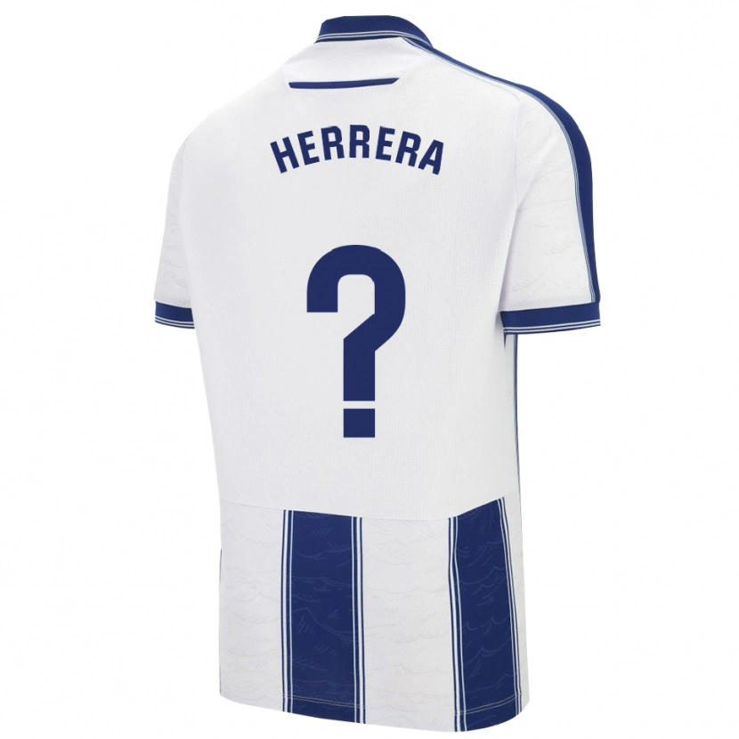 Danxen Mujer Camiseta Asier Herrera #0 Azul Marino Blanco 2ª Equipación 2025/26 La Camisa