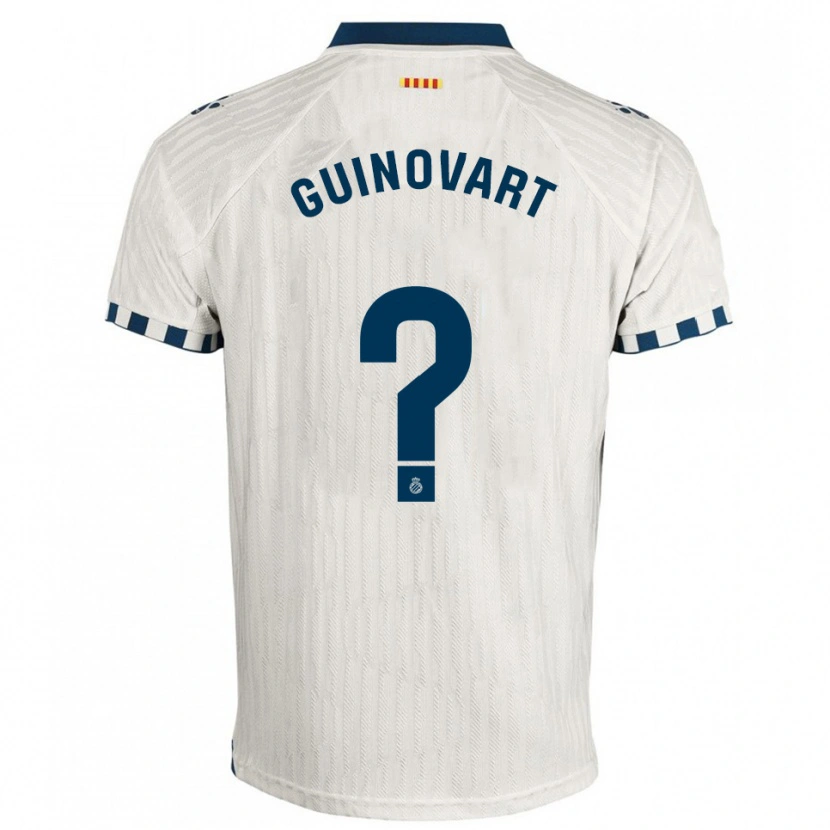 Danxen Mujer Camiseta Martí Guinovart #0 Blanco Azul 2ª Equipación 2025/26 La Camisa