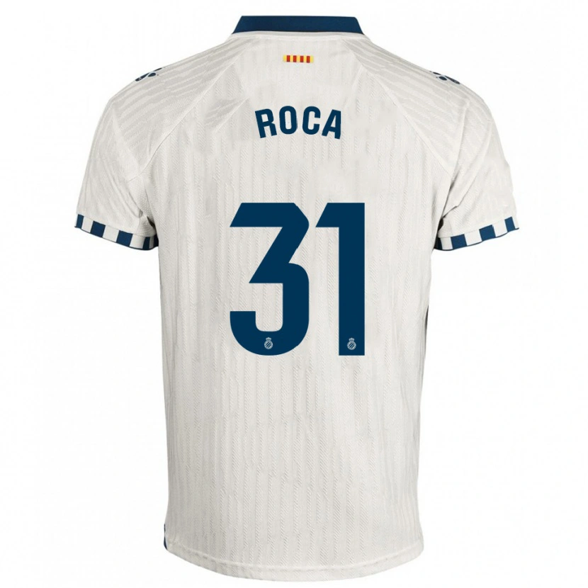 Danxen Mujer Camiseta Antoniu Roca #31 Blanco Azul 2ª Equipación 2025/26 La Camisa