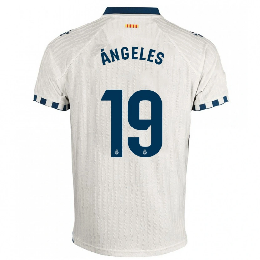 Danxen Mujer Camiseta Ángeles Del Álamo Sánchez #19 Blanco Azul 2ª Equipación 2025/26 La Camisa