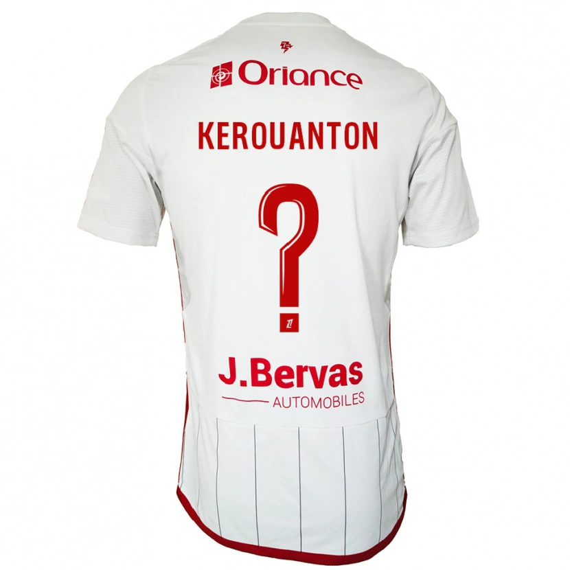 Danxen Mujer Camiseta Tania Kerouanton #0 Blanco Rojo 2ª Equipación 2025/26 La Camisa