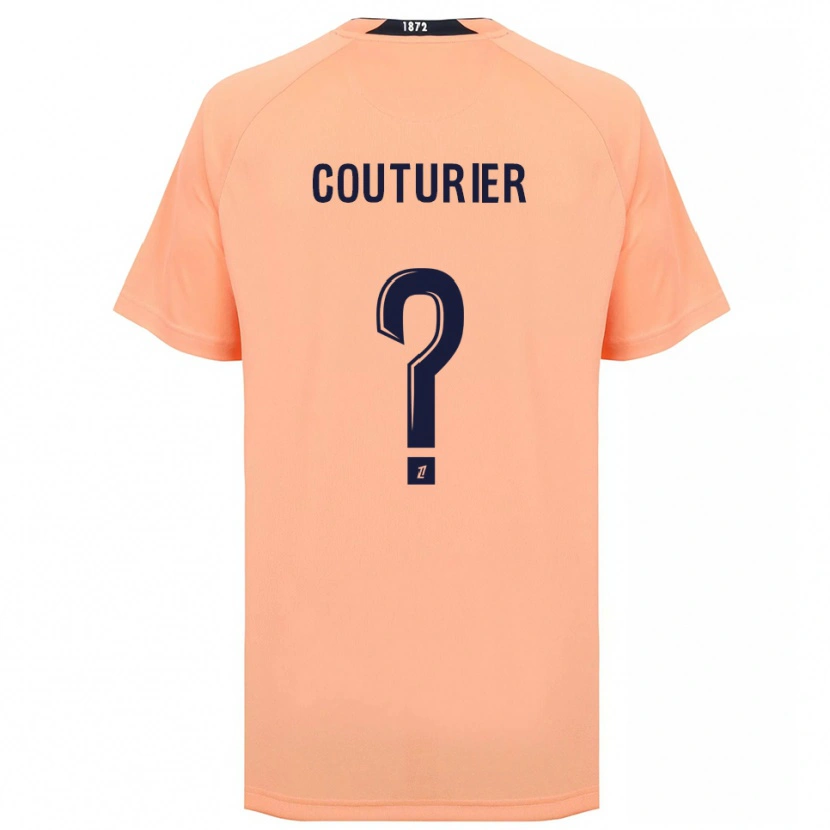Danxen Mujer Camiseta Enzo Couturier #0 Naranja Azul Marino 2ª Equipación 2025/26 La Camisa