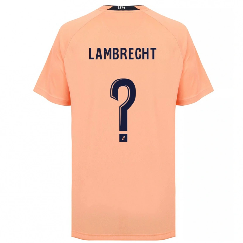Danxen Mujer Camiseta Noa Lambrecht #0 Naranja Azul Marino 2ª Equipación 2025/26 La Camisa