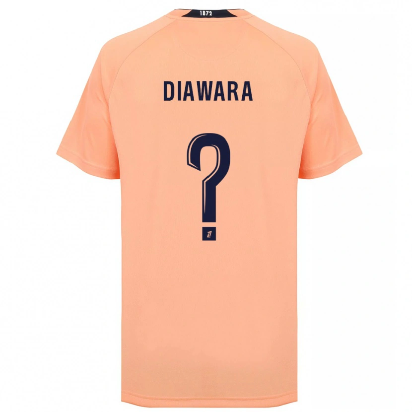 Danxen Mujer Camiseta Djimin Diawara #0 Naranja Azul Marino 2ª Equipación 2025/26 La Camisa