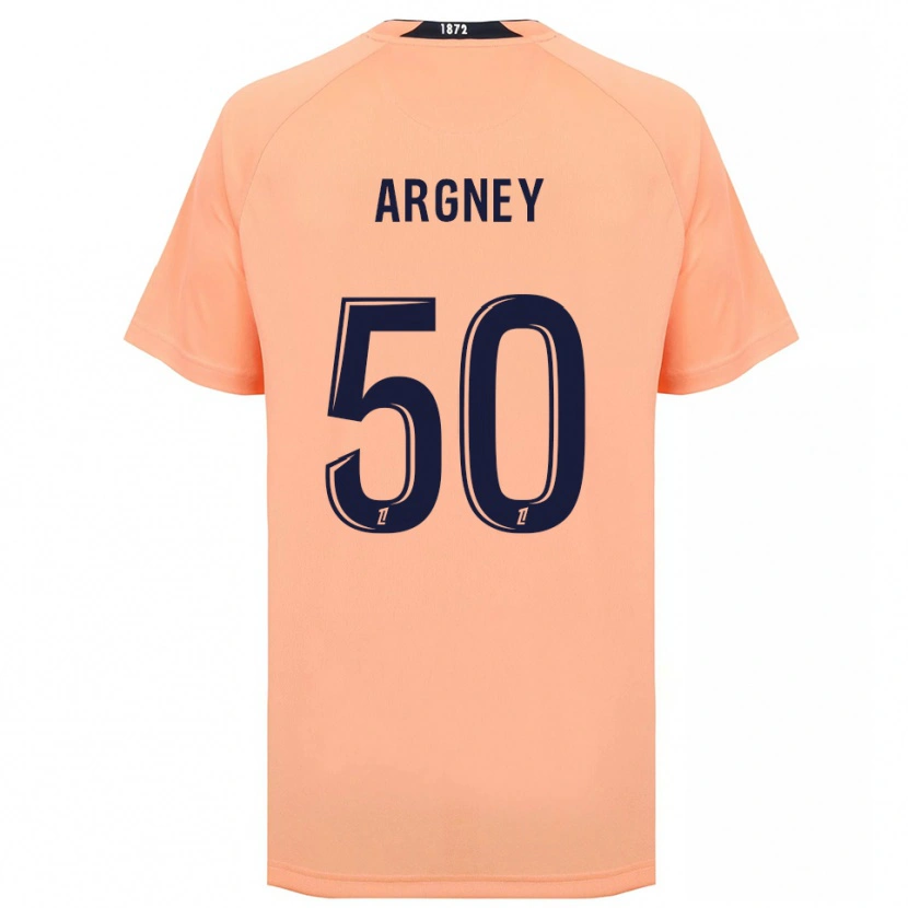 Danxen Mujer Camiseta Paul Argney #50 Naranja Azul Marino 2ª Equipación 2025/26 La Camisa