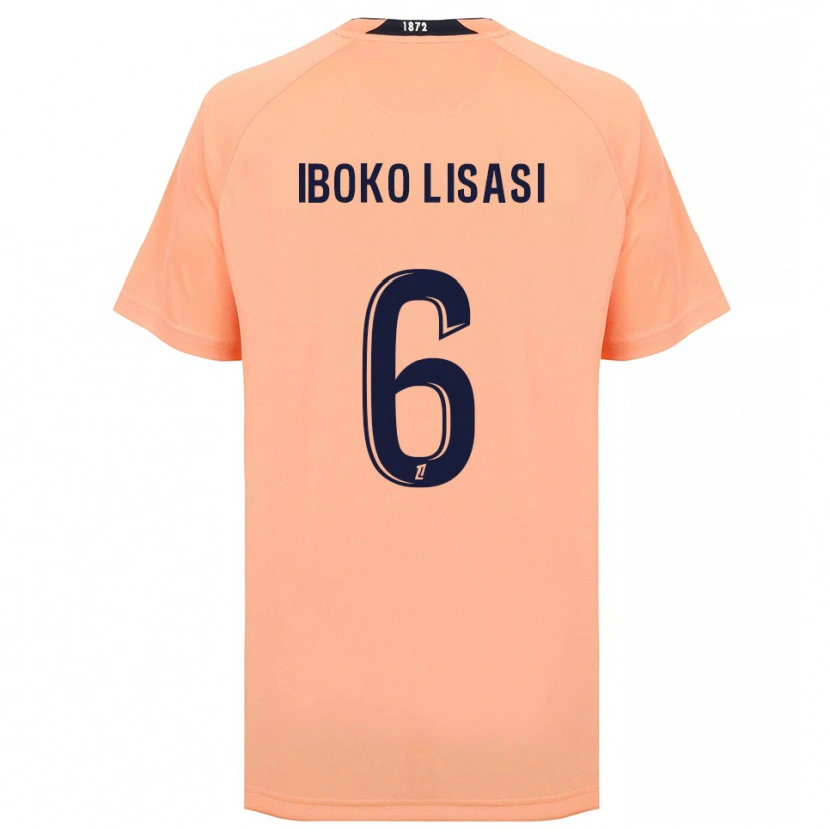 Danxen Mujer Camiseta Malachie Iboko Lisasi #6 Naranja Azul Marino 2ª Equipación 2025/26 La Camisa