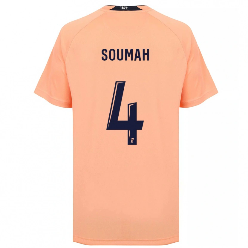 Danxen Mujer Camiseta Mohamed Soumah #4 Naranja Azul Marino 2ª Equipación 2025/26 La Camisa