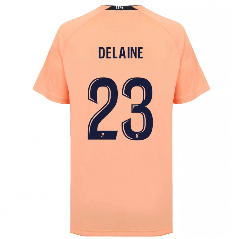 Danxen Mujer Camiseta Thomas Delaine #23 Naranja Azul Marino 2ª Equipación 2025/26 La Camisa