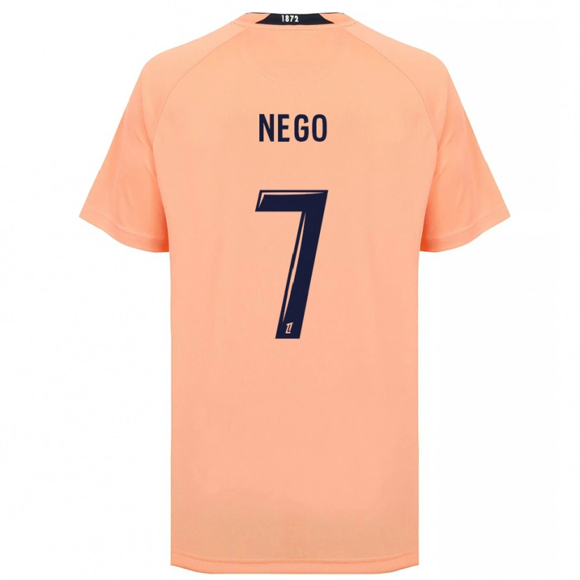 Danxen Mujer Camiseta Loïc Nego #7 Naranja Azul Marino 2ª Equipación 2025/26 La Camisa