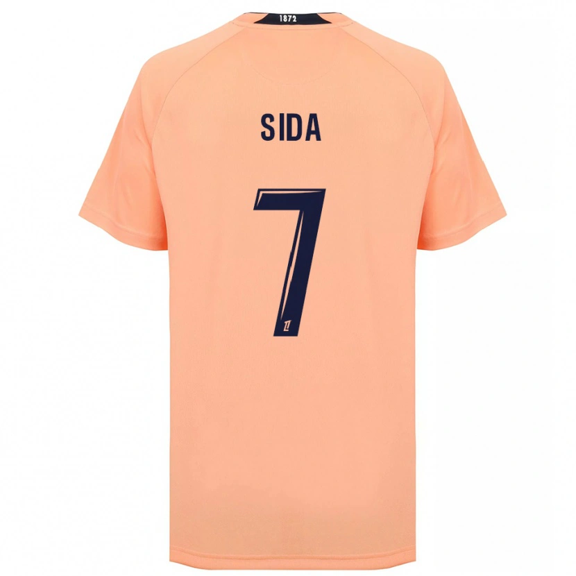 Danxen Mujer Camiseta Benoît Sida #7 Naranja Azul Marino 2ª Equipación 2025/26 La Camisa