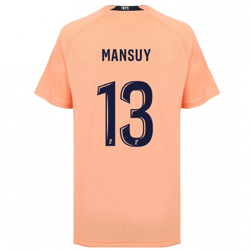 Danxen Mujer Camiseta Héloïse Mansuy #13 Naranja Azul Marino 2ª Equipación 2025/26 La Camisa