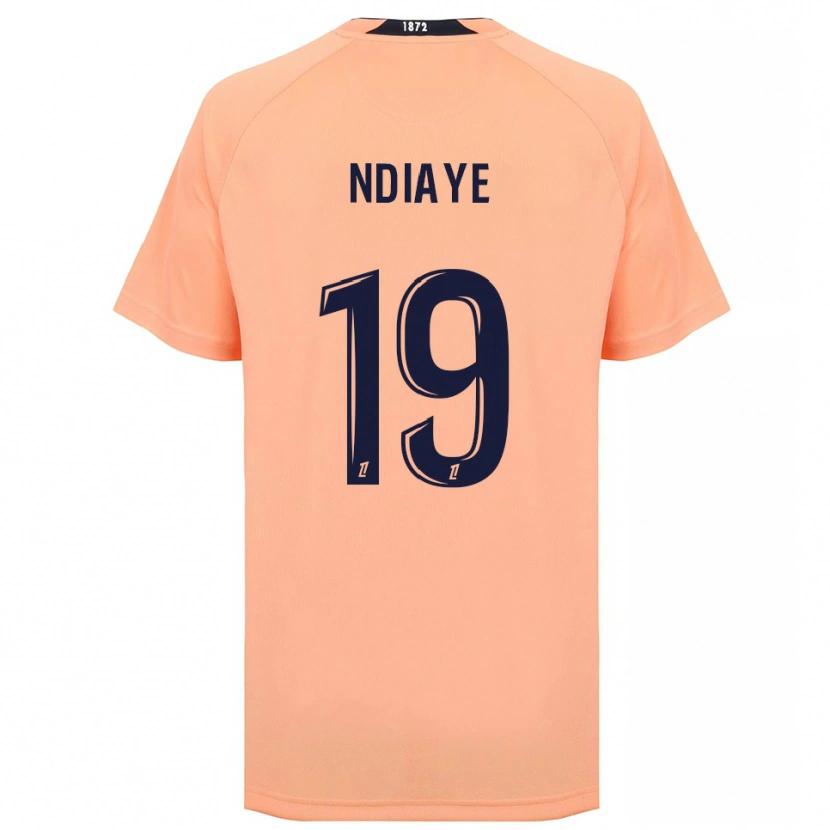 Danxen Mujer Camiseta Rassoul Ndiaye #19 Naranja Azul Marino 2ª Equipación 2025/26 La Camisa