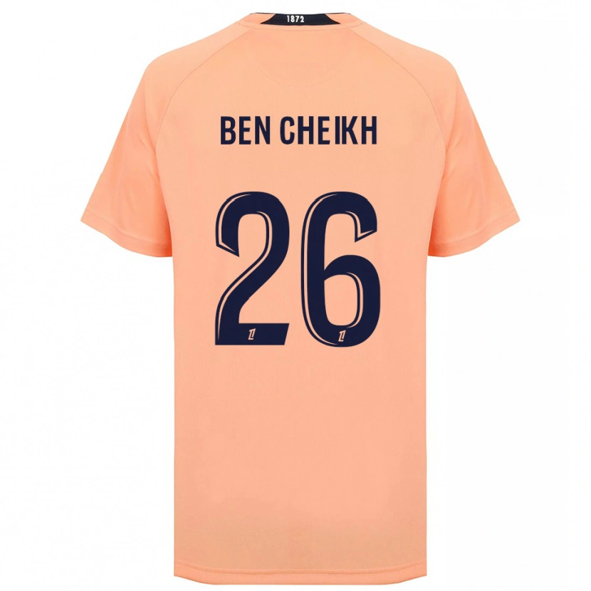 Danxen Mujer Camiseta Ayman Ben Cheikh #26 Naranja Azul Marino 2ª Equipación 2025/26 La Camisa